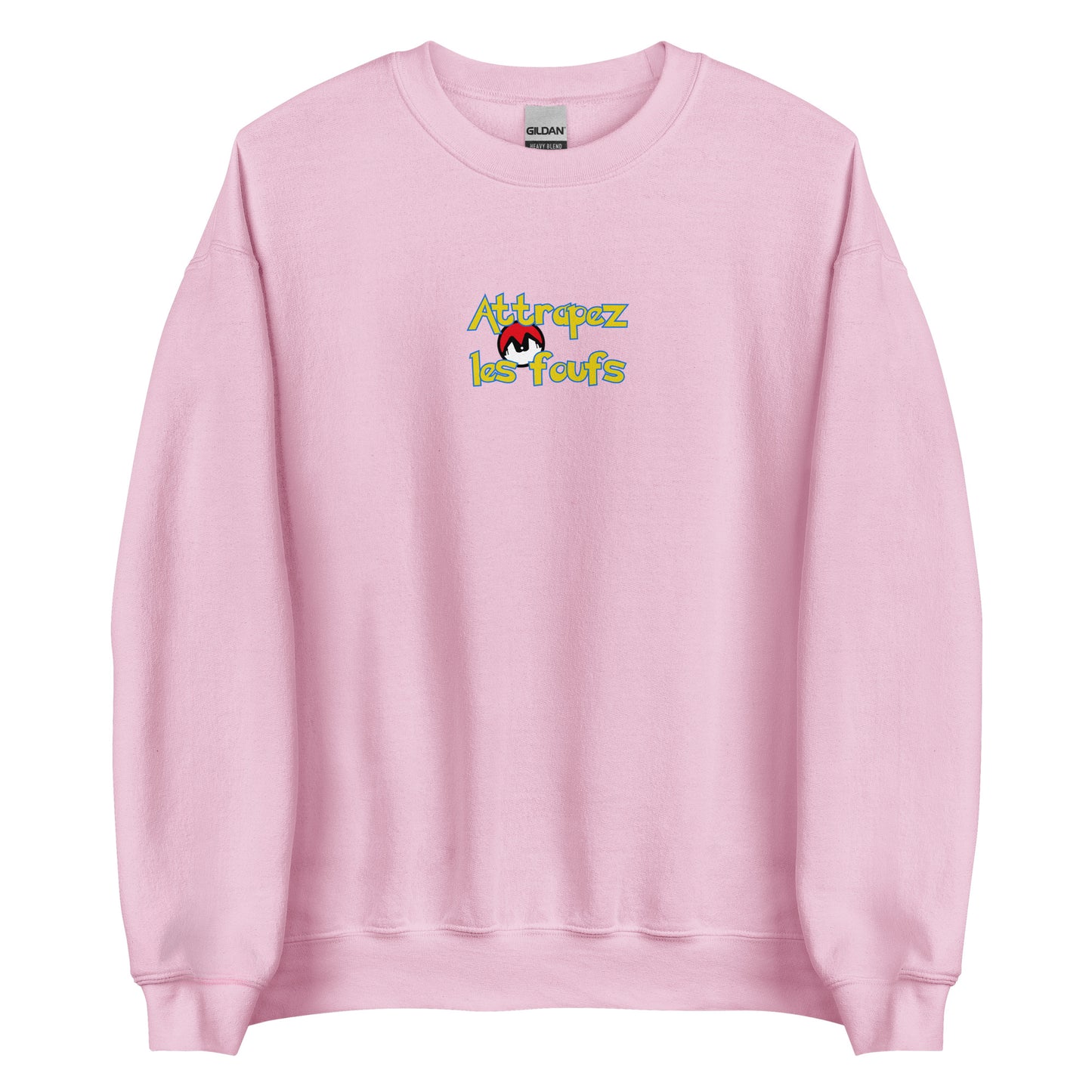Sweat unisexe col rond Attrapez les foufs Pokeboule - Sedurro