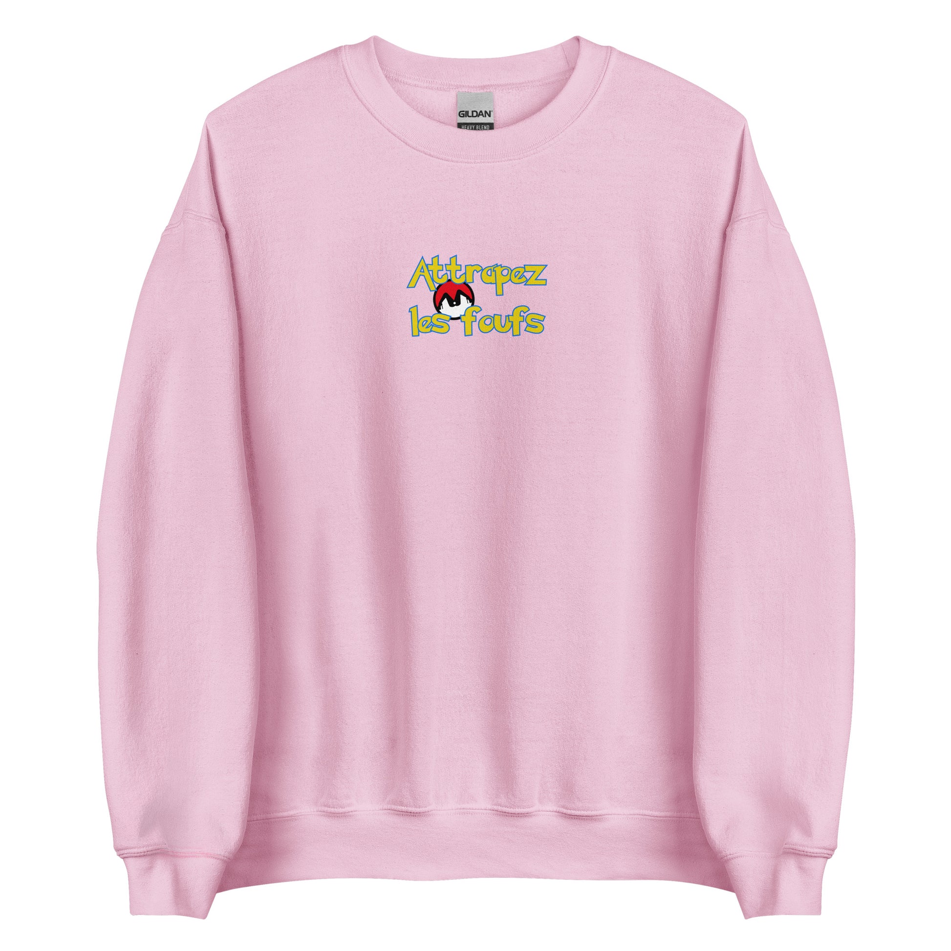 Sweat unisexe col rond Attrapez les foufs Pokeboule - Sedurro