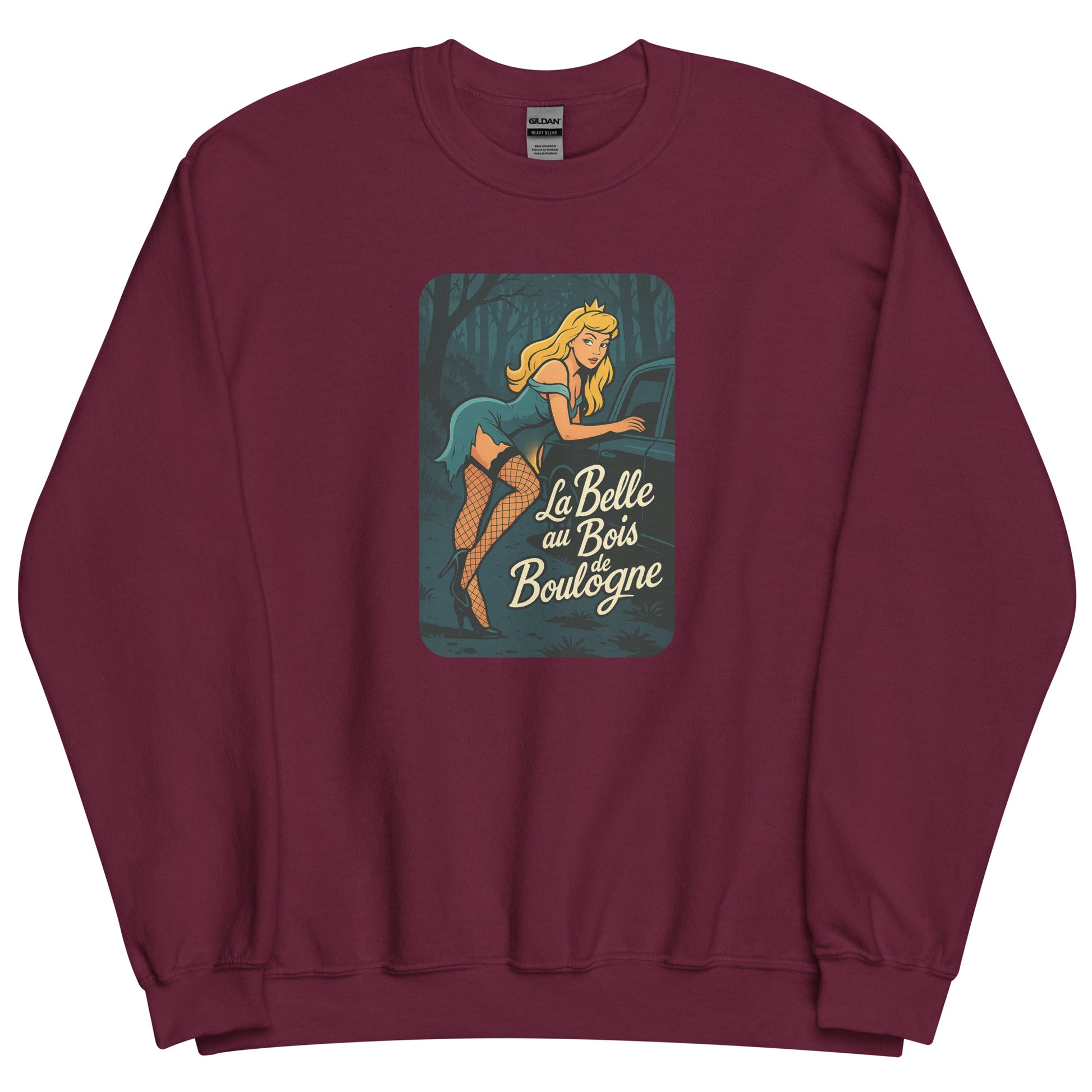 Sweat unisexe col rond La Belle au Bois de Boulogne - Sedurro