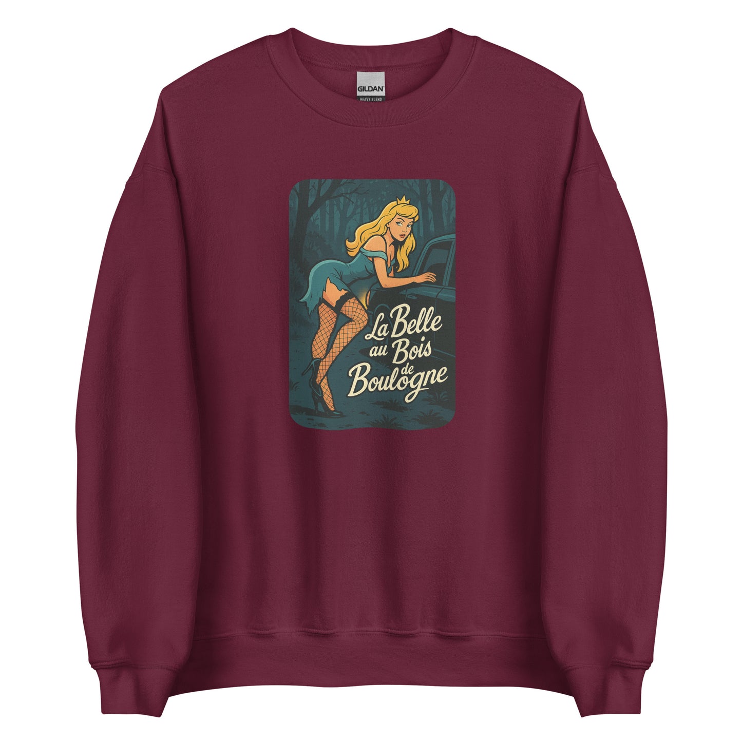 Sweat unisexe col rond La Belle au Bois de Boulogne - Sedurro