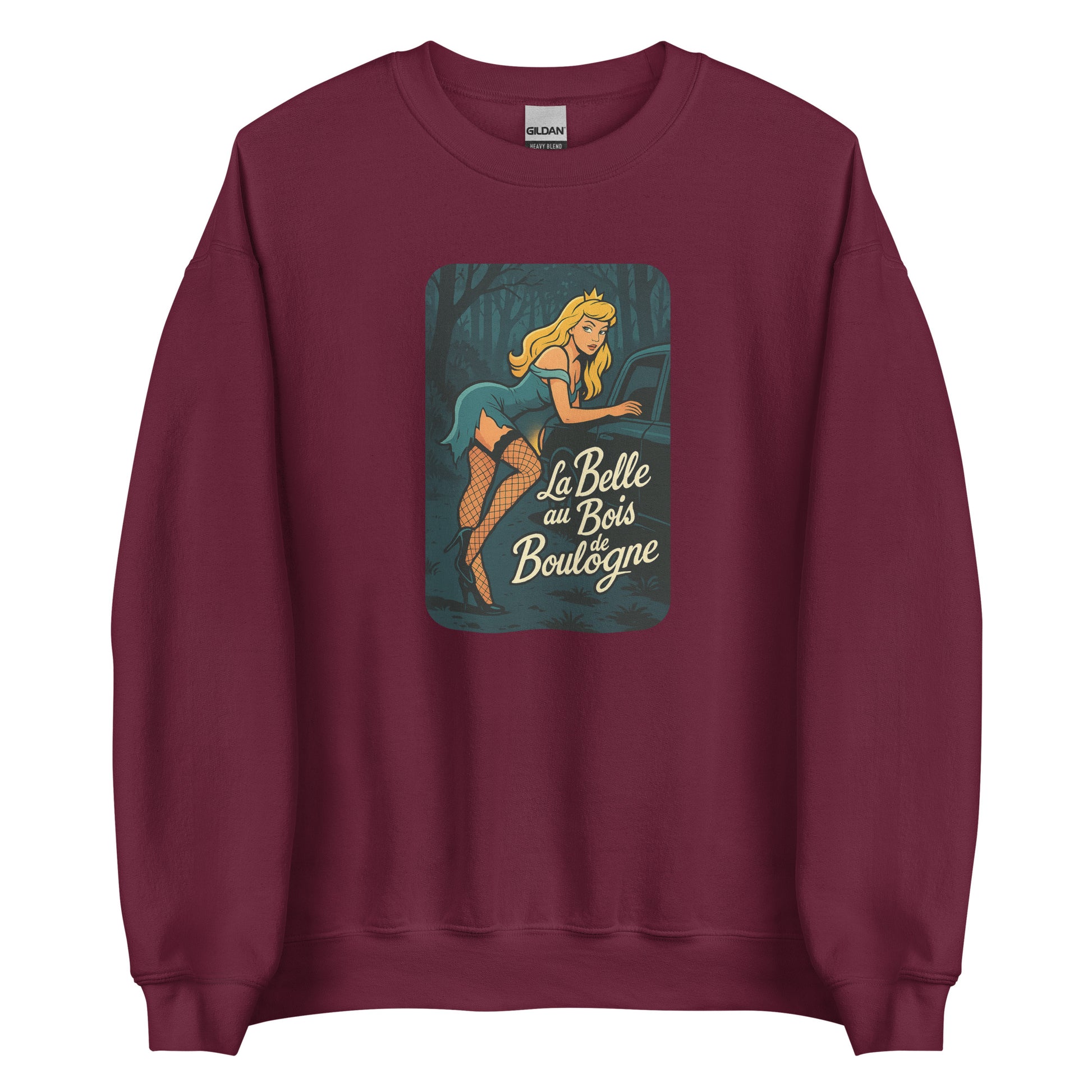 Sweat unisexe col rond La Belle au Bois de Boulogne - Sedurro