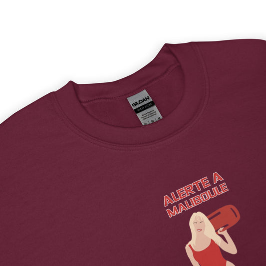 Sweat unisexe col rond Alerte à Maliboule - Sedurro