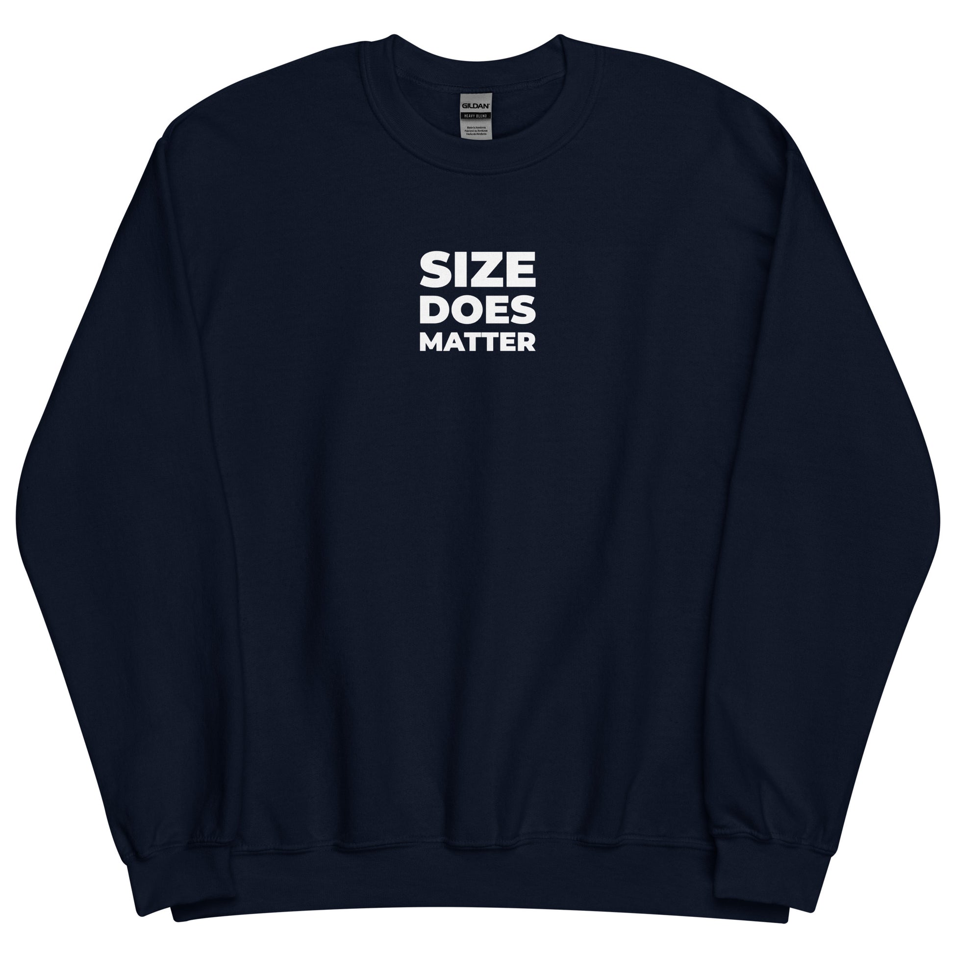 Sweat unisexe col rond Size does matter - Sedurro