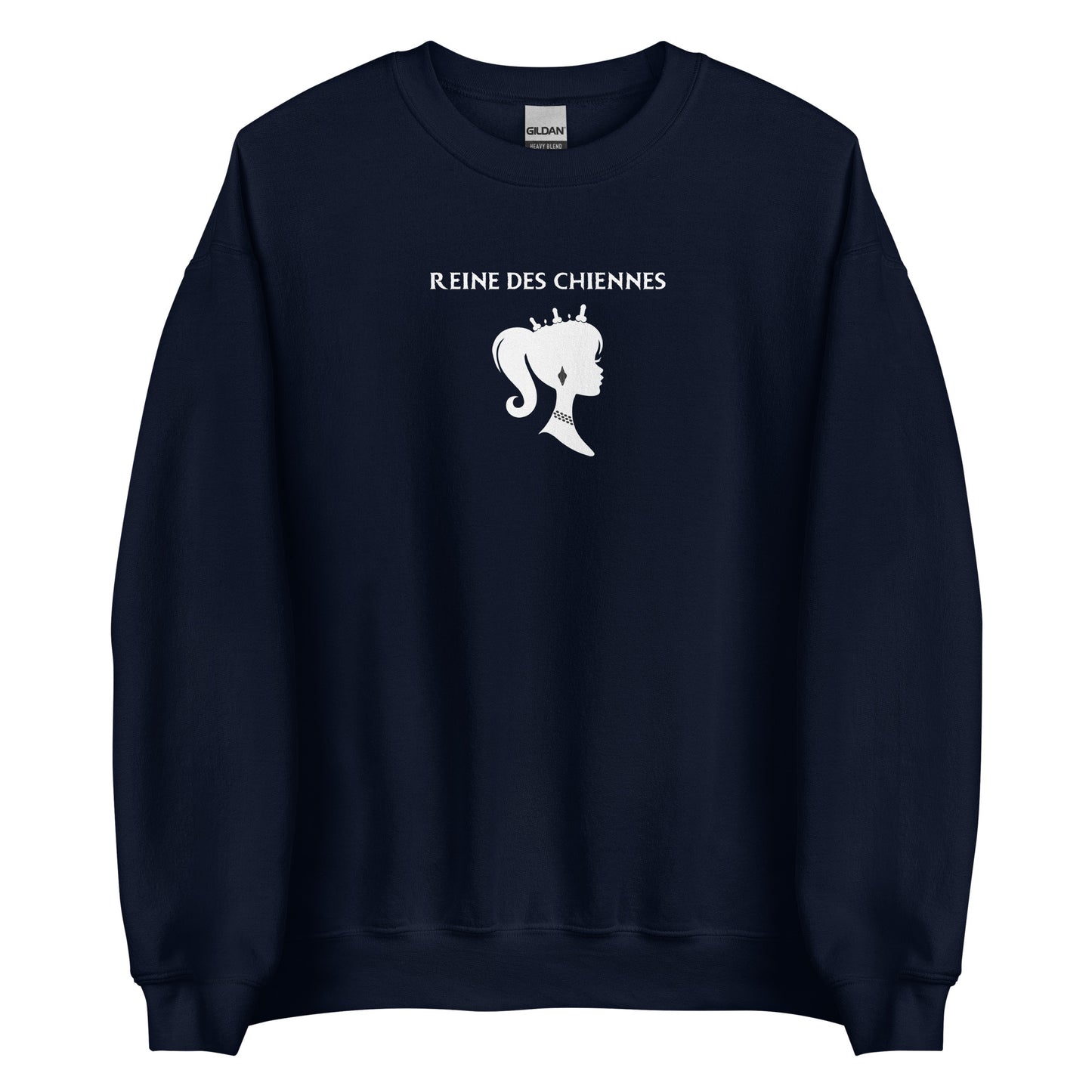 Sweat unisexe col rond Reine des chiennes - Sedurro