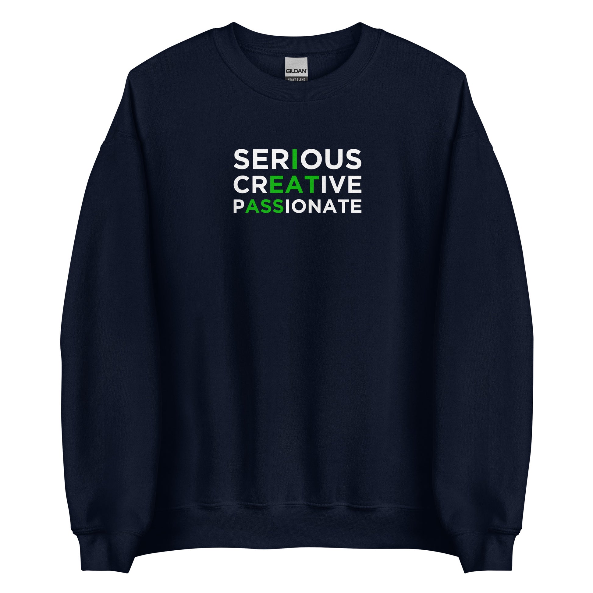 Sweat unisexe col rond Serious creative passionate - Sedurro