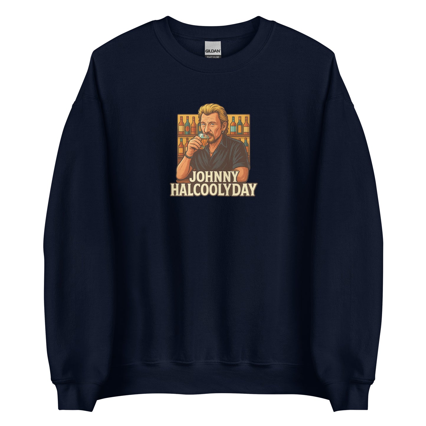 Sweat unisexe col rond Johnny Halcoolyday - Sedurro