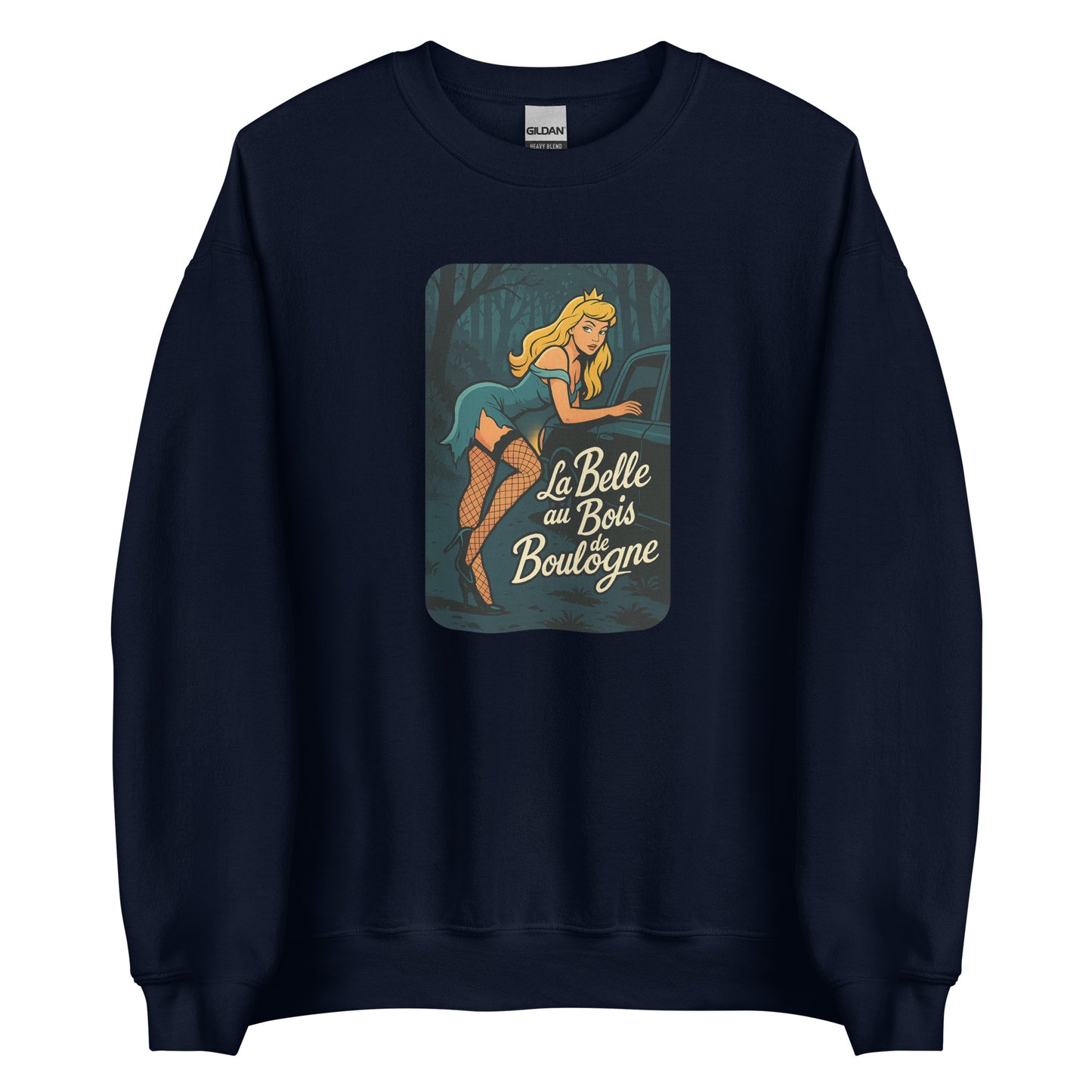 Sweat unisexe col rond La Belle au Bois de Boulogne - Sedurro