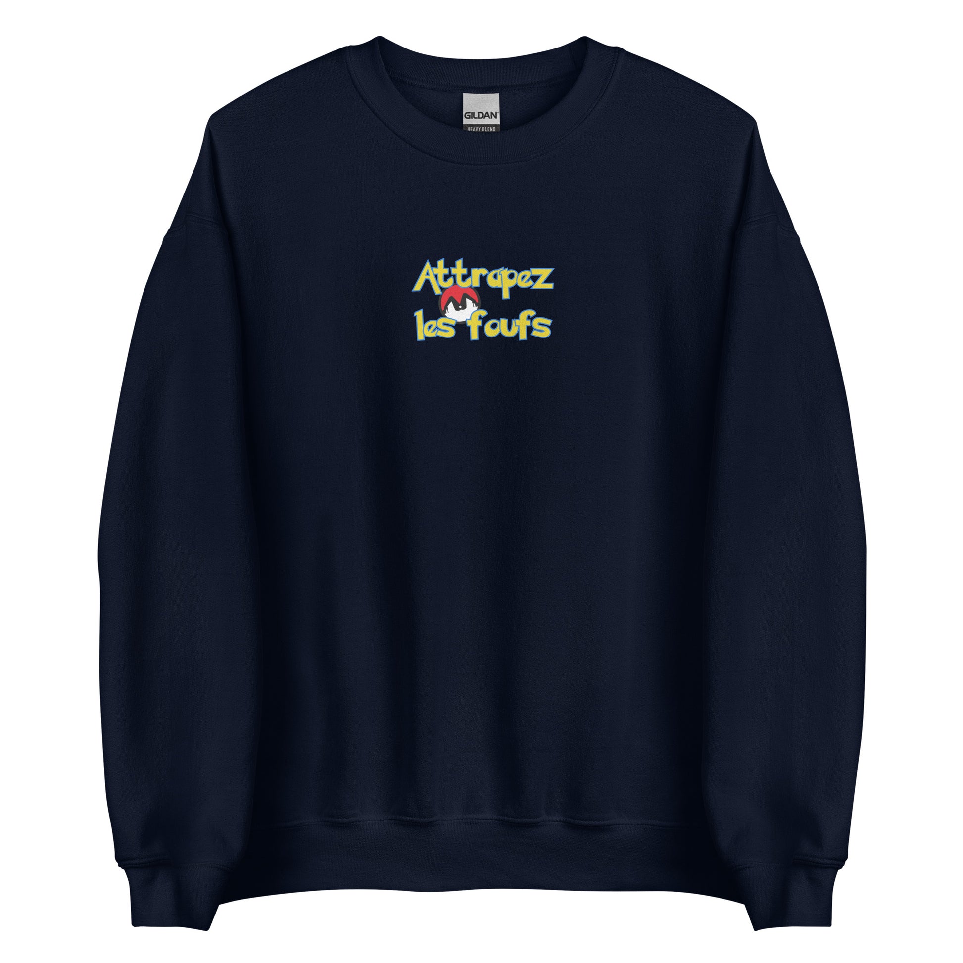 Sweat unisexe col rond Attrapez les foufs Pokeboule - Sedurro