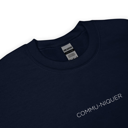 Sweat unisexe col rond Commu-niquer - Sedurro