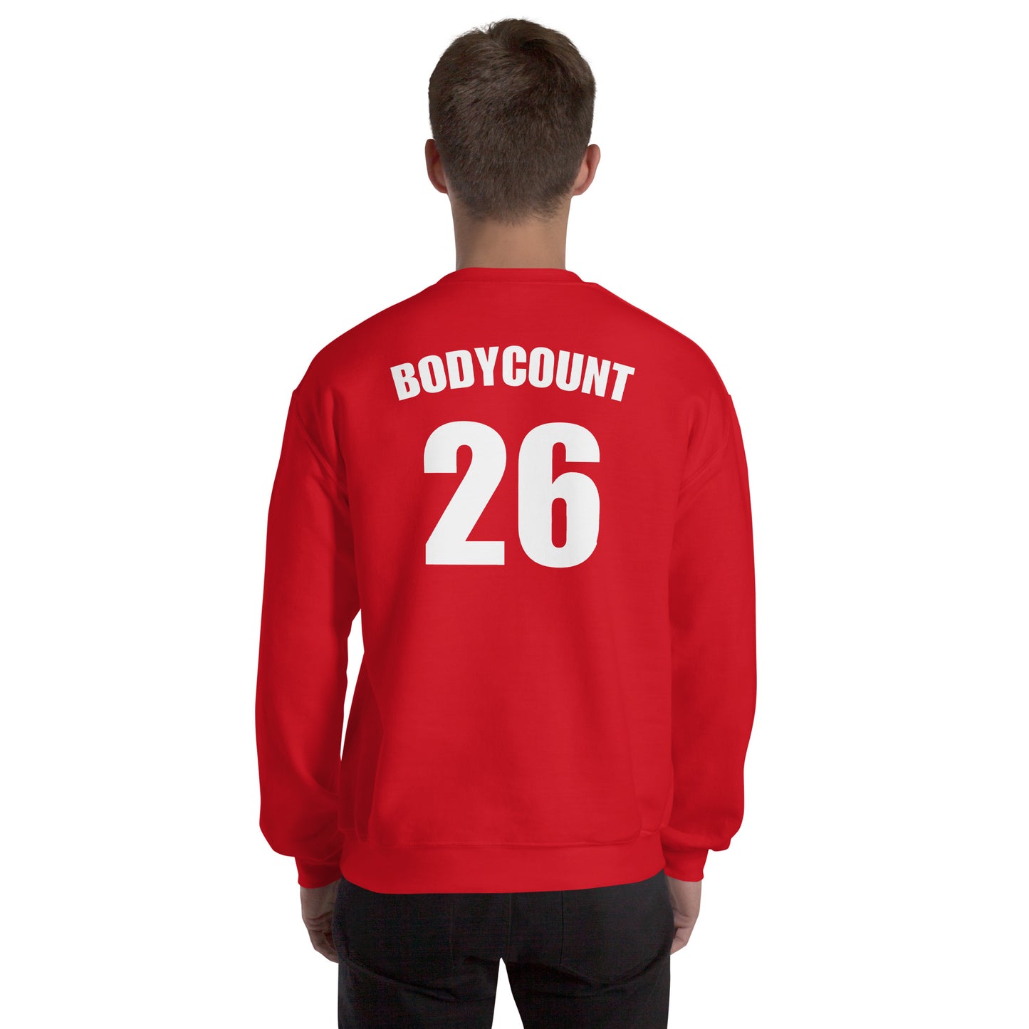 Sweat unisexe col rond personnalisable maillot numéro bodycount - Sedurro