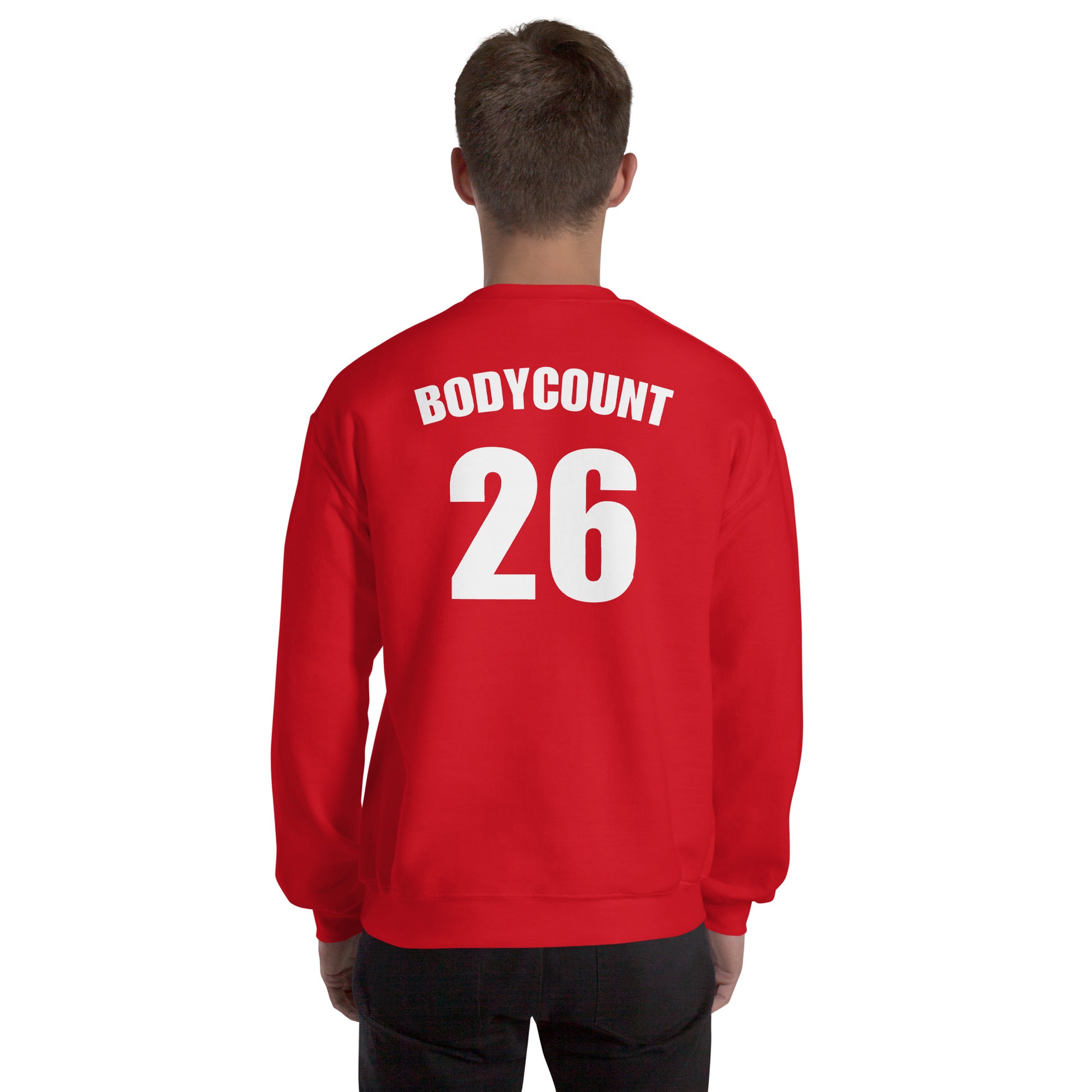 Sweat unisexe col rond personnalisable maillot numéro bodycount - Sedurro