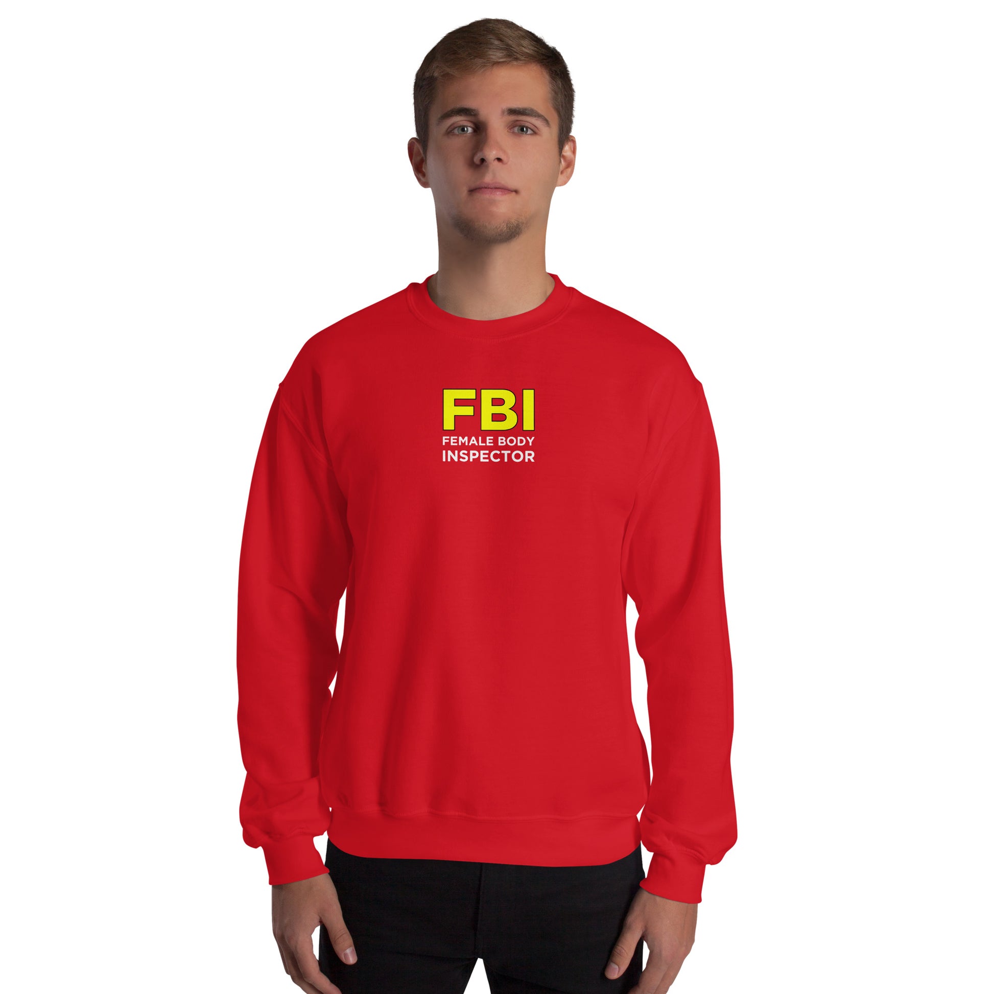 Sweat unisexe col rond FBI Female Body Inspector - Sedurro