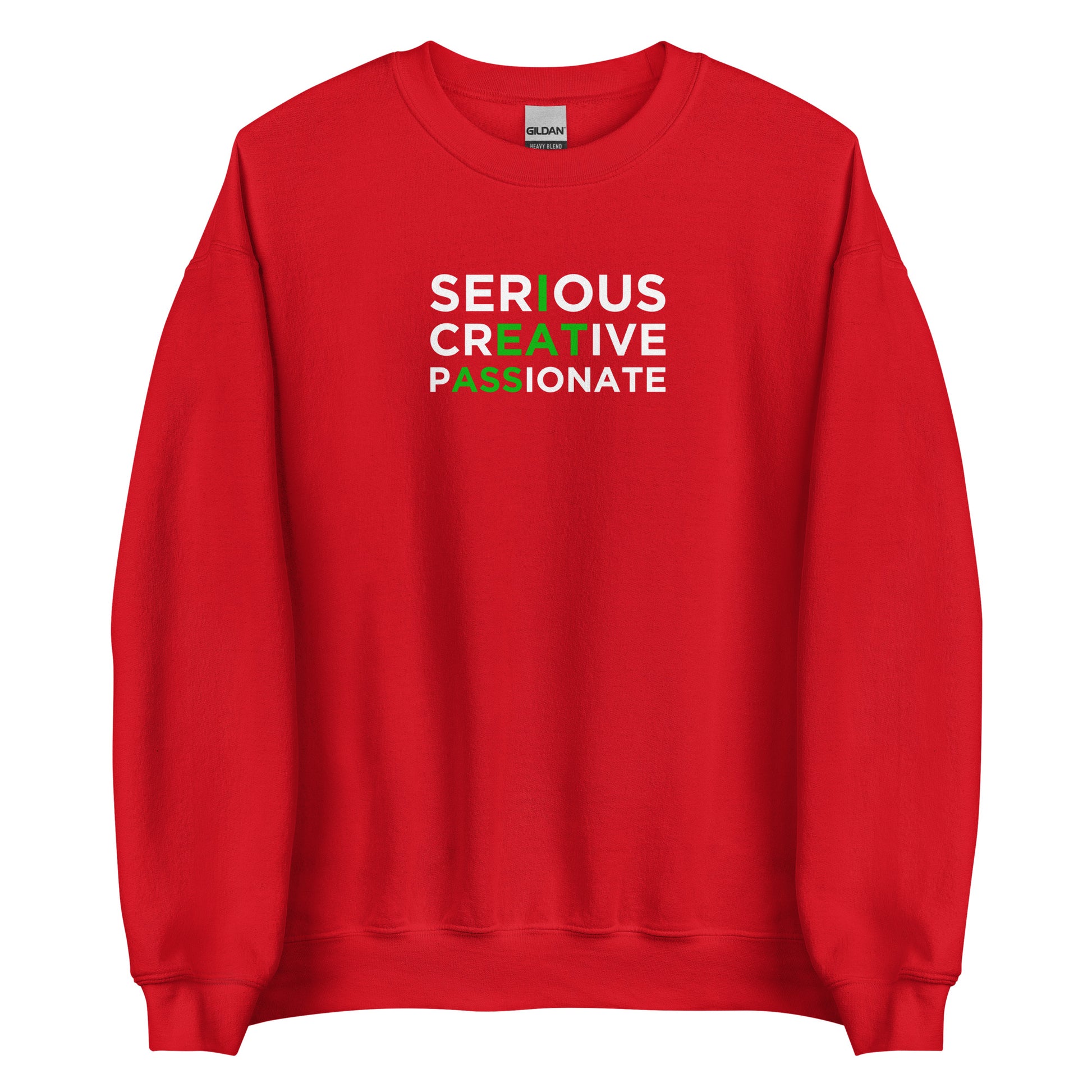 Sweat unisexe col rond Serious creative passionate - Sedurro