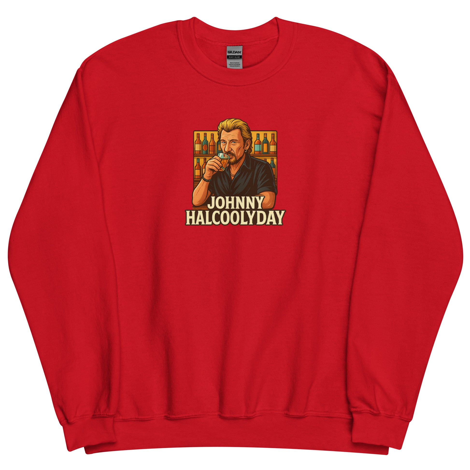 Sweat unisexe col rond Johnny Halcoolyday - Sedurro