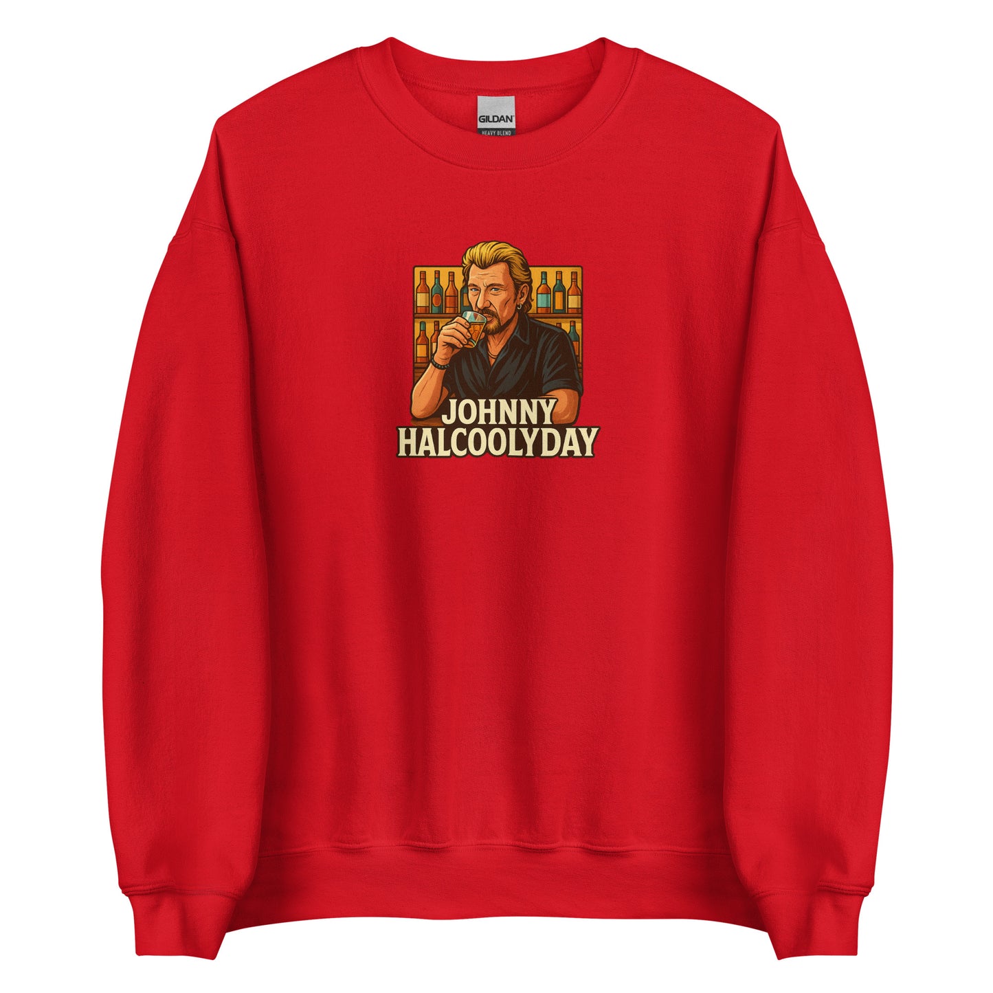 Sweat unisexe col rond Johnny Halcoolyday - Sedurro