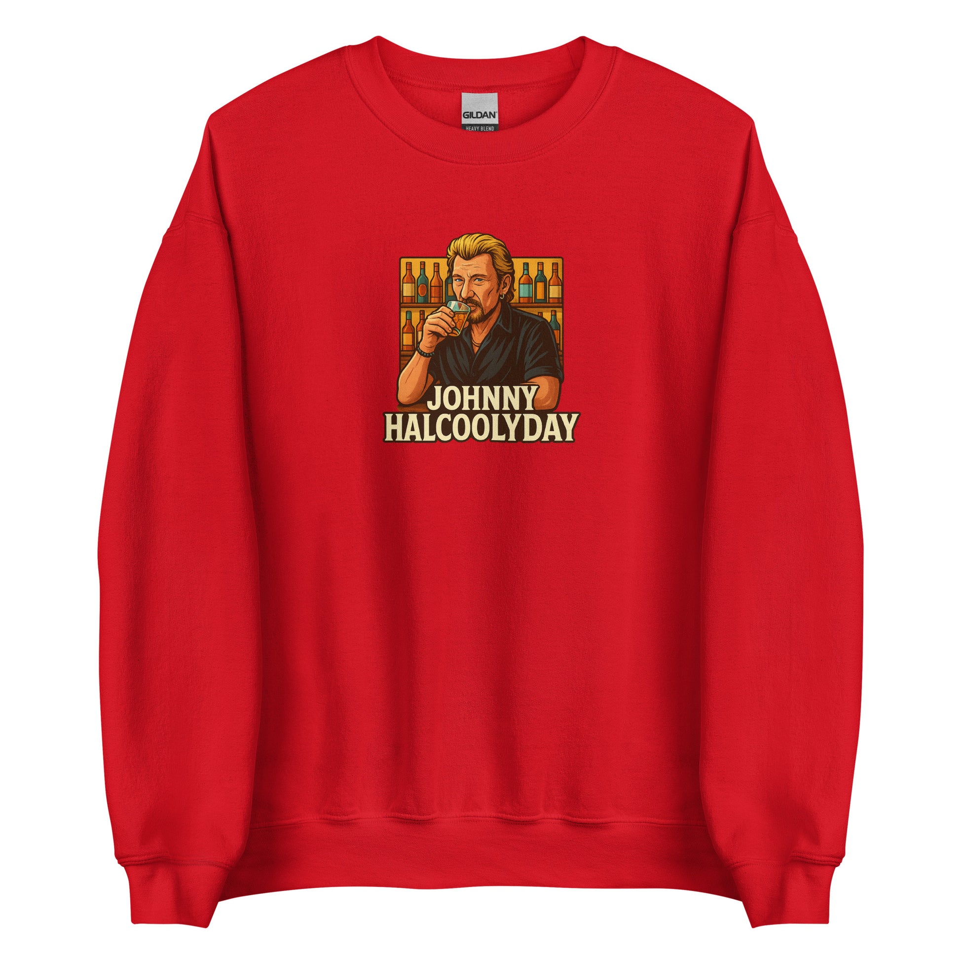 Sweat unisexe col rond Johnny Halcoolyday - Sedurro
