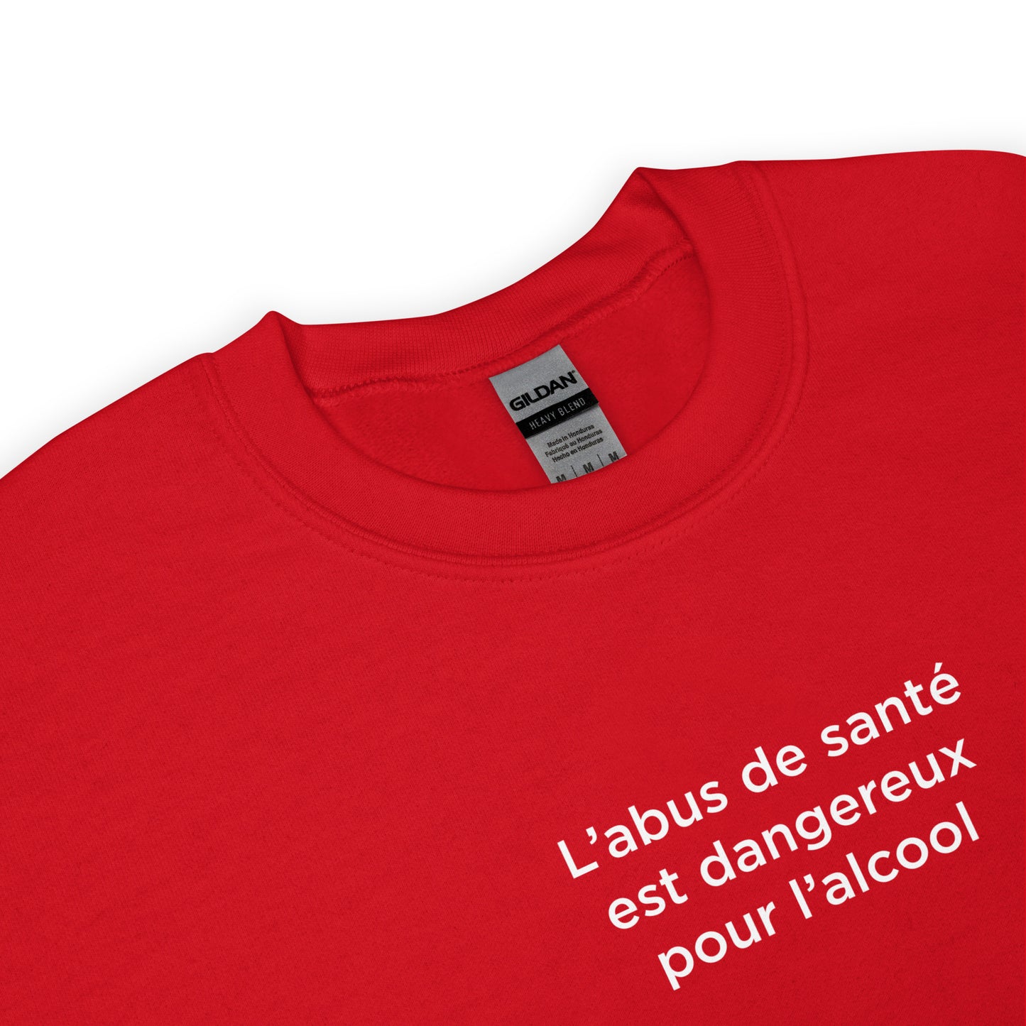 Sweat unisexe col rond L'abus de santé est dangereux pour l'alcool - Sedurro
