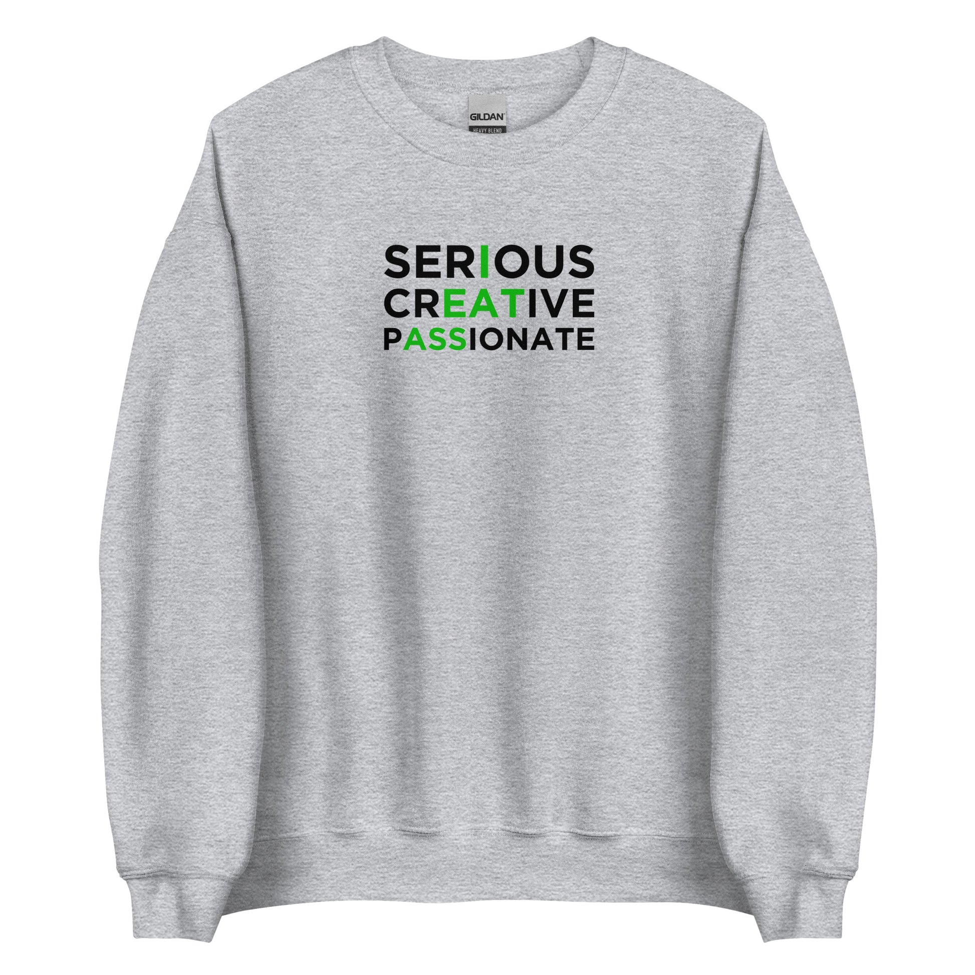 Sweat unisexe col rond Serious creative passionate - Sedurro
