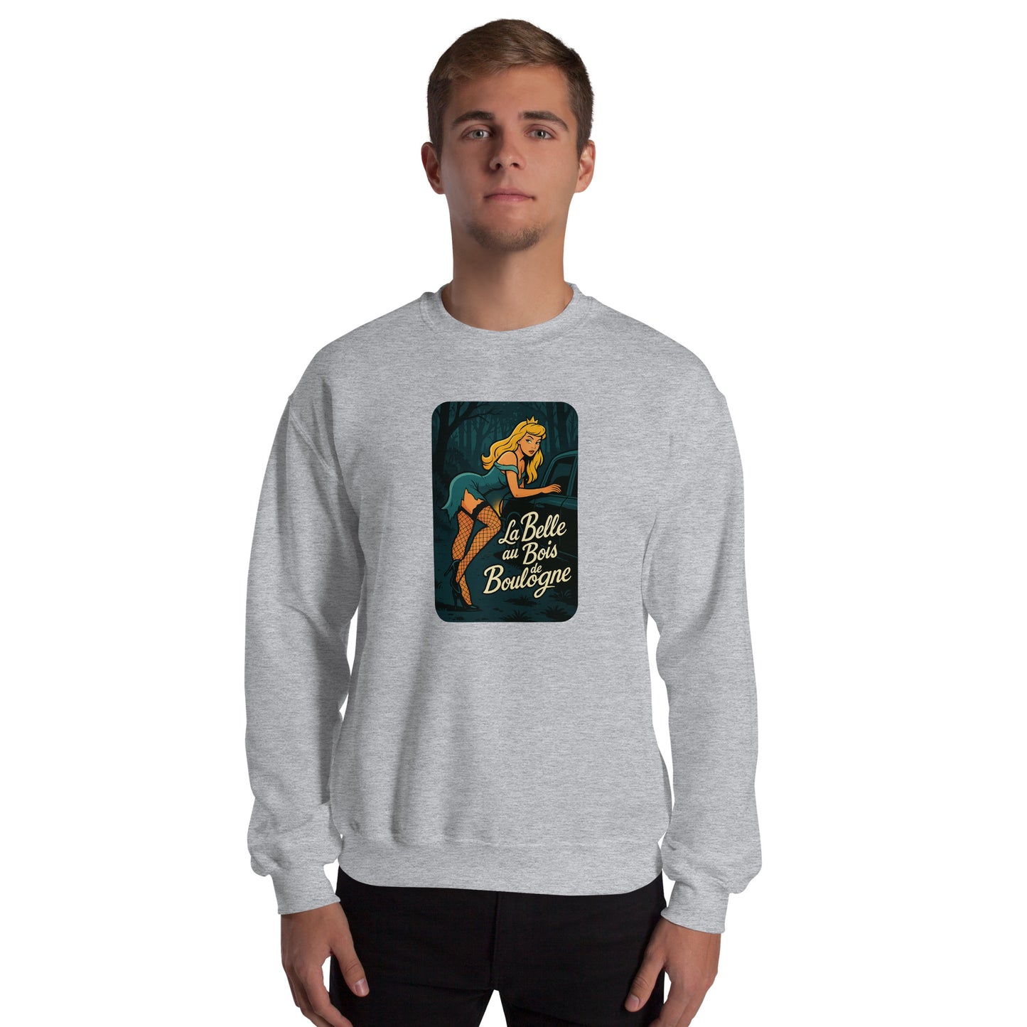 Sweat unisexe col rond La Belle au Bois de Boulogne - Sedurro