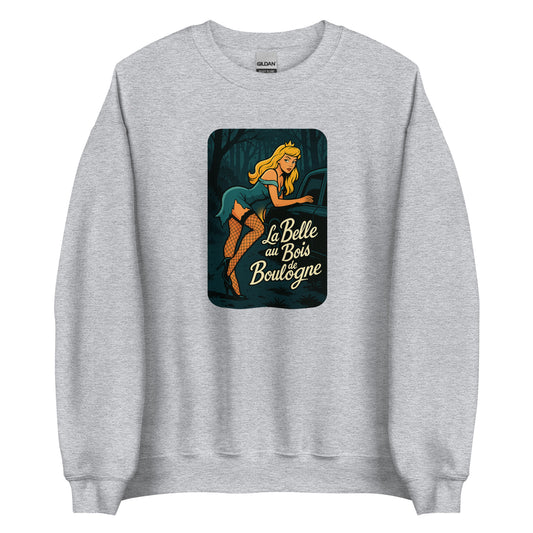 Sweat unisexe col rond La Belle au Bois de Boulogne - Sedurro