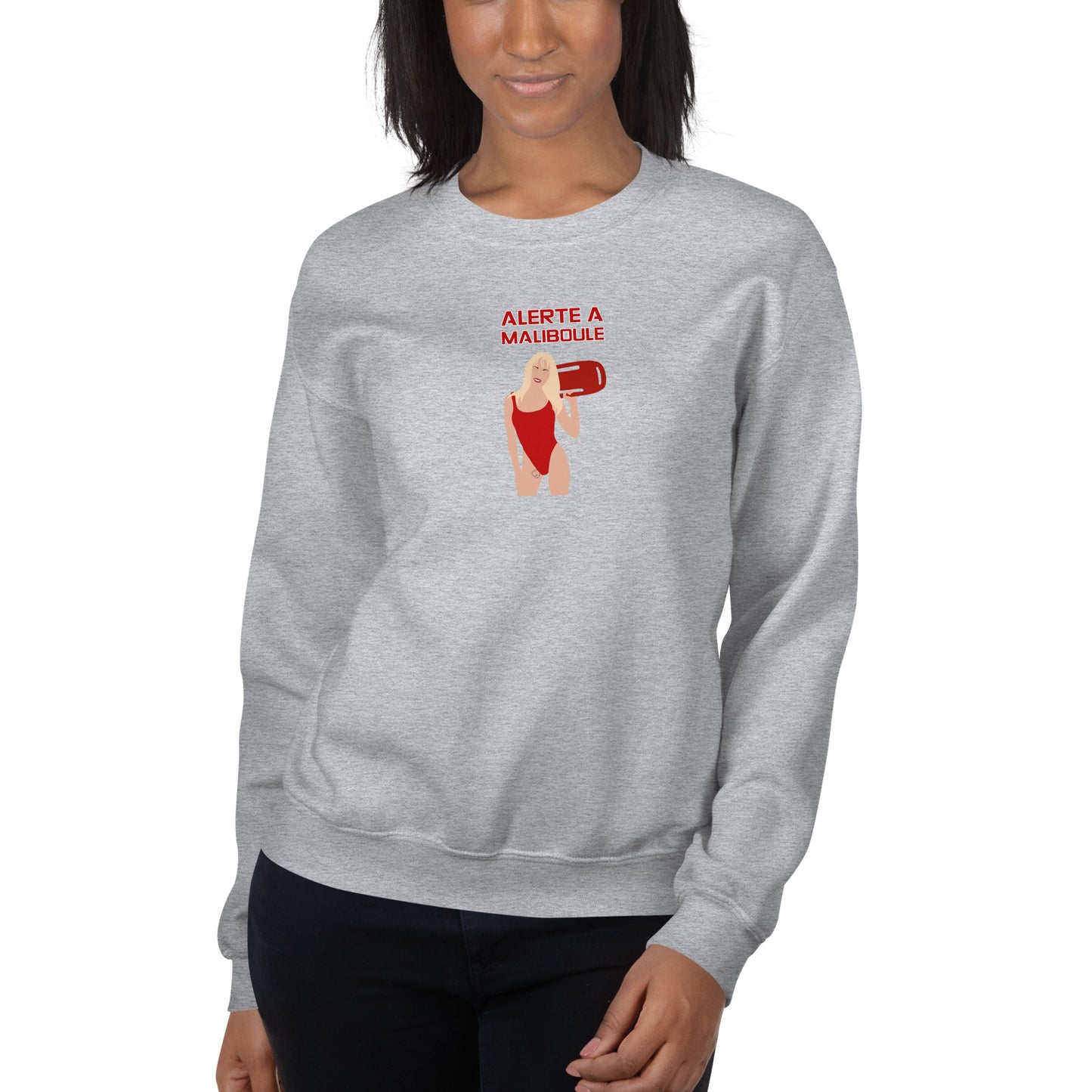 Sweat unisexe col rond Alerte à Maliboule - Sedurro