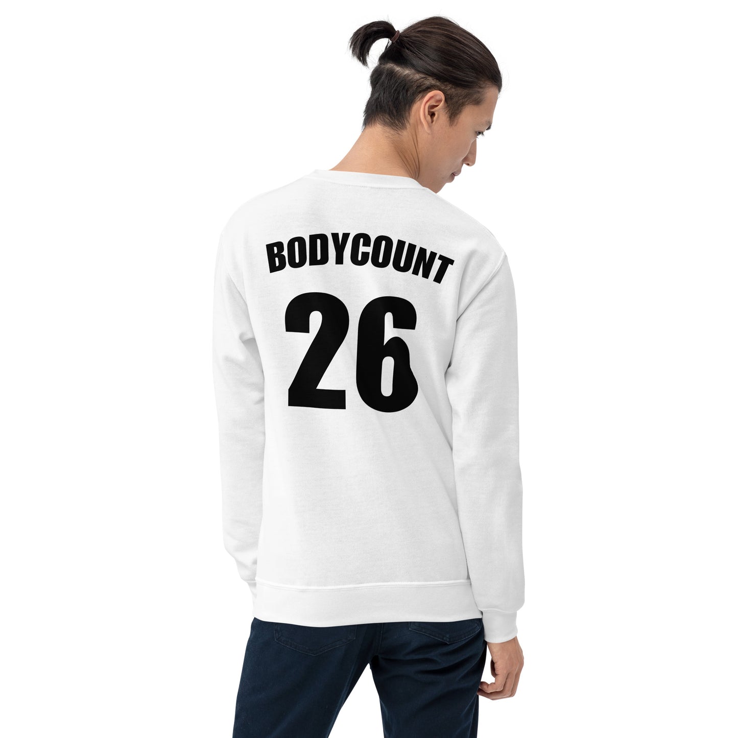 Sweat unisexe col rond personnalisable maillot numéro bodycount - Sedurro