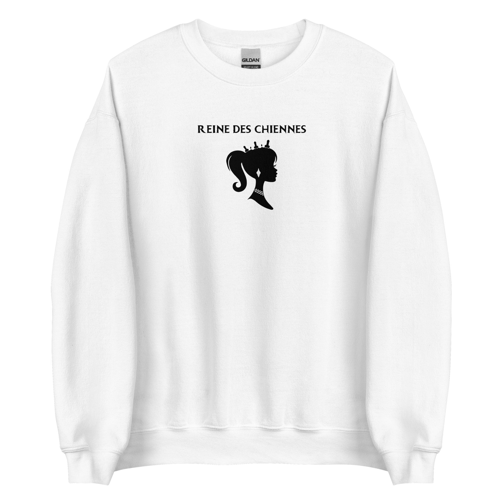 Sweat unisexe col rond Reine des chiennes - Sedurro