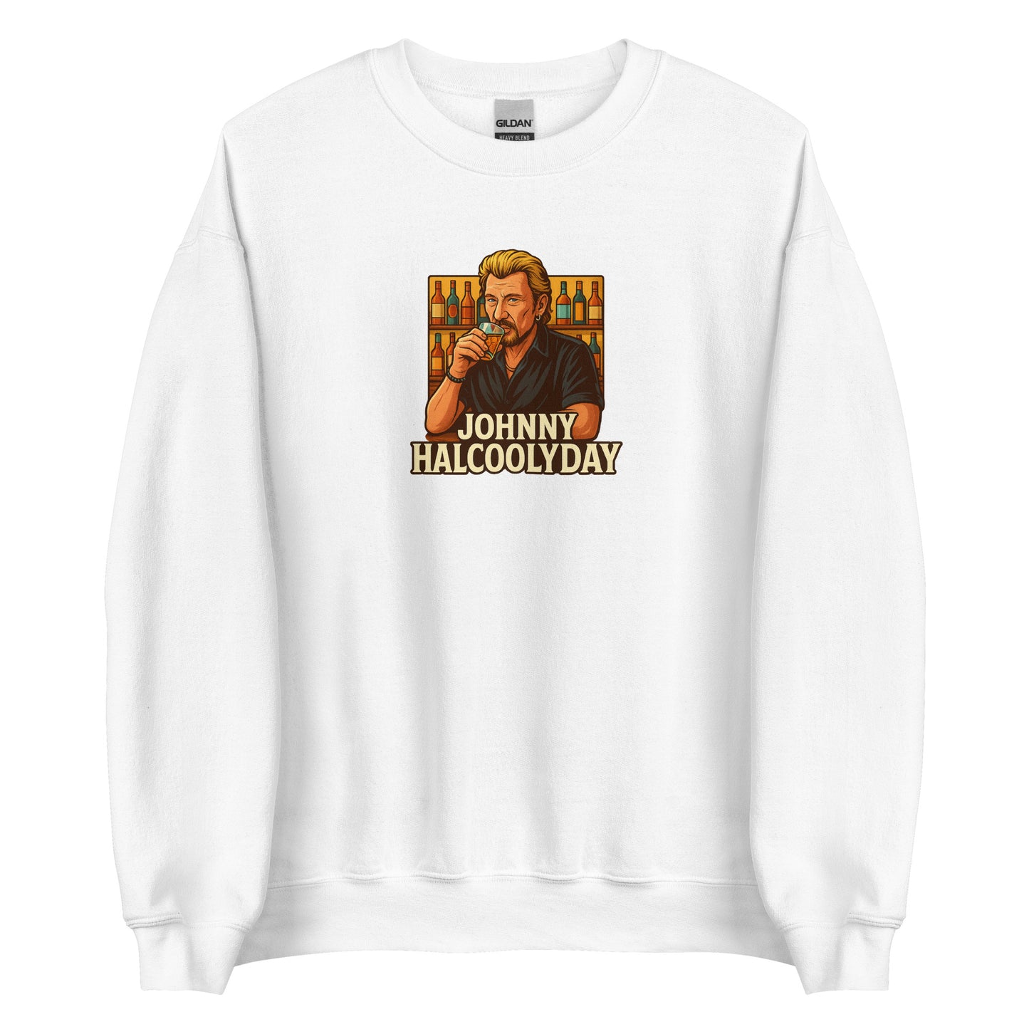 Sweat unisexe col rond Johnny Halcoolyday - Sedurro