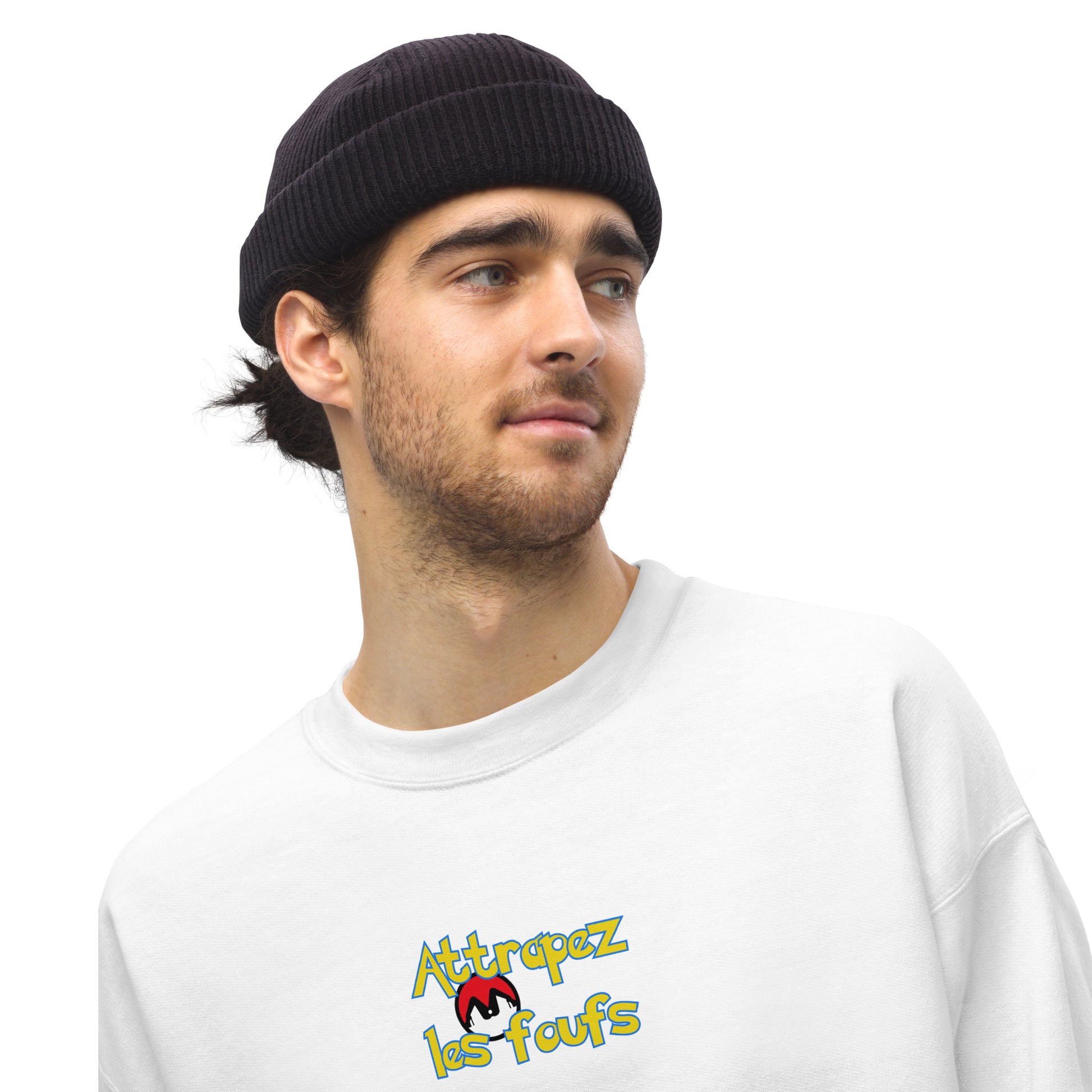 Sweat unisexe col rond Attrapez les foufs Pokeboule - Sedurro
