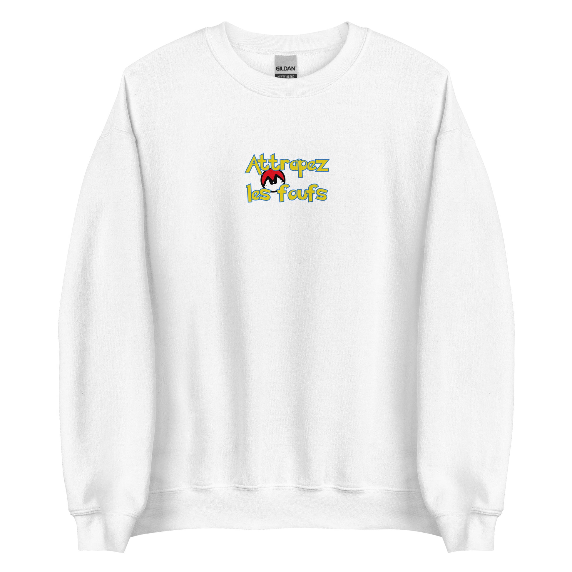 Sweat unisexe col rond Attrapez les foufs Pokeboule - Sedurro