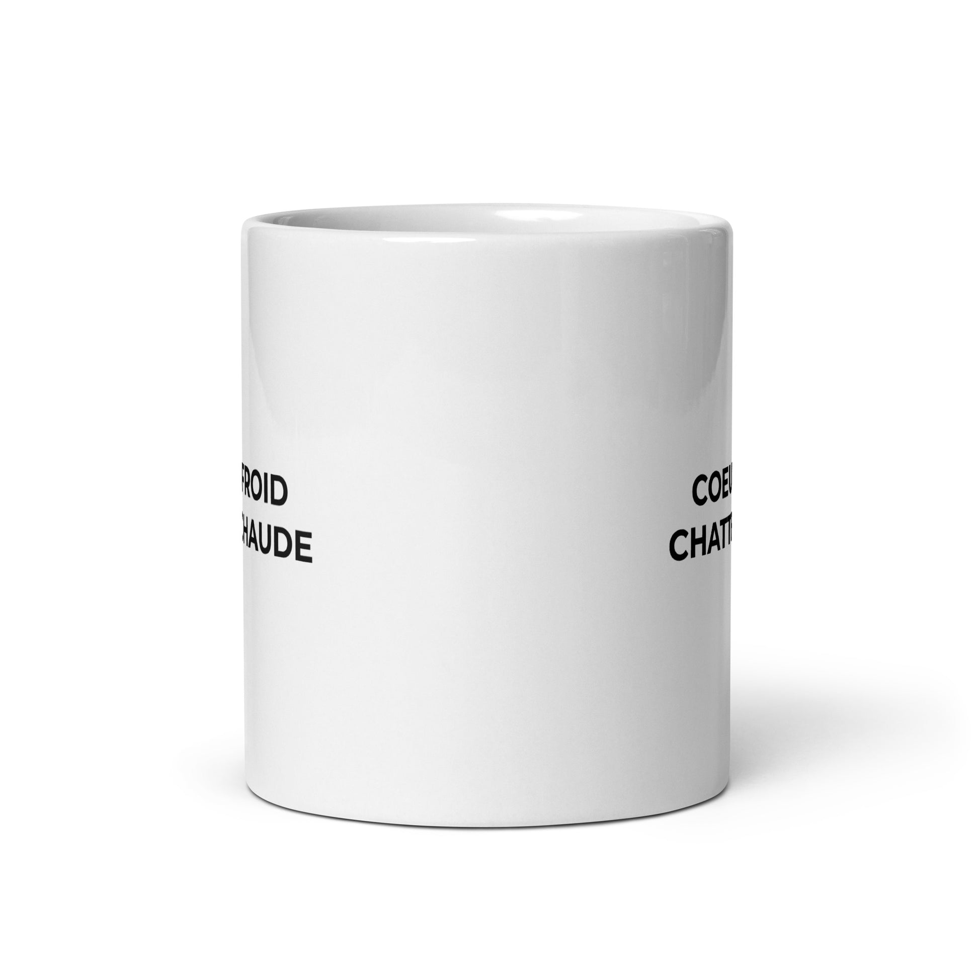 Mug Cœur froid chatte chaude - Sedurro